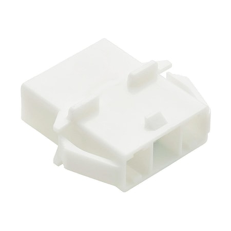 Molex Wire-To-Wire Versablade Hybrid Plug Housing, With Mounting Ears, 3 Circuits, Polyester Carbonate 351504319